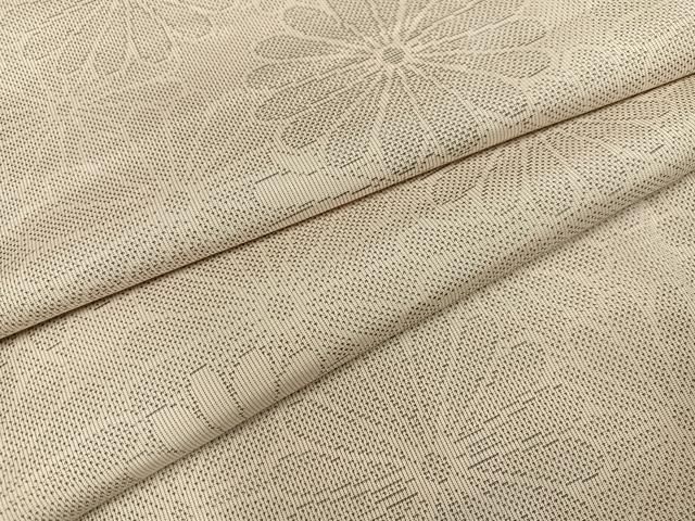 平和屋着物●本場大島紬　白大島　9マルキ　花尽くし　大丸扱い　正絹　逸品　AABK9906ph
