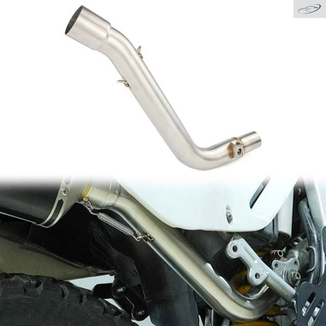 Motorcycle Exhaust Middle Connect Tube DR650SE DR 650 SE 1996-2020 - 23 2024 Stainless Steel Mid Link Pipe