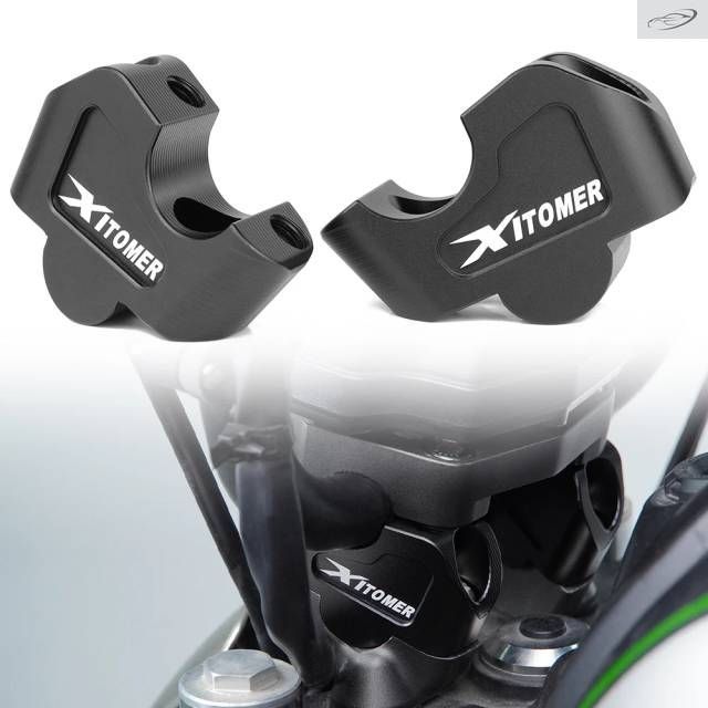 Motorcycle Handlebar Risers Clamp Kawasaki Vulcan S 650 VN650 / ABS / Cafe ABS 2020-2025 Extension Adapter with Offset
