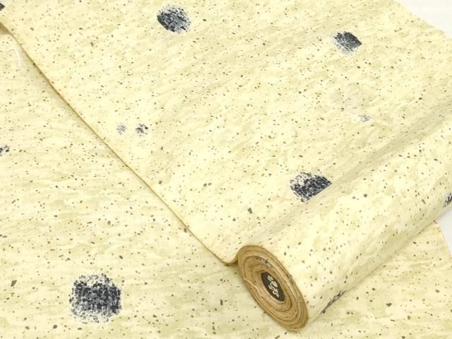 平和屋着物＊夏物　浴衣　反物　着尺　箔散らし文　クインサイズ　綿　逸品　未使用　DABH8468zy