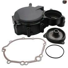 オートバイ用ブラック左クランクケースカバーエンジンステーター、スズキGSXR600 GSXR750 2006-2025年モデル対応