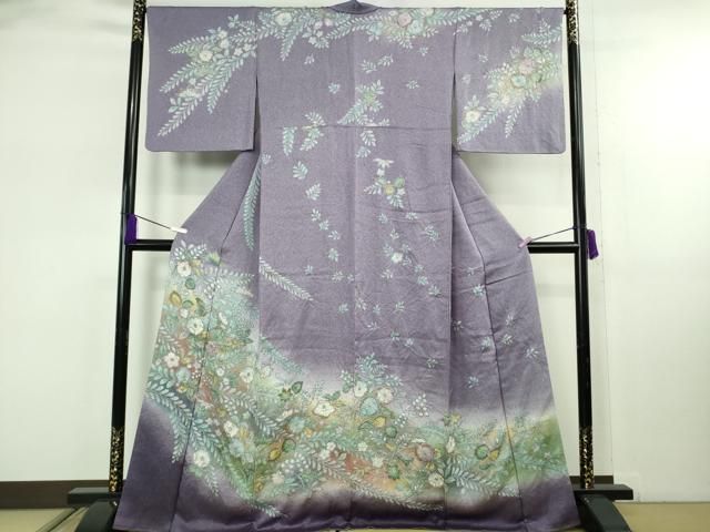 平和屋着物●極上　訪問着　辻が花　葵　暈し染め　金彩　さが美扱い　逸品　DZAB8160kh6