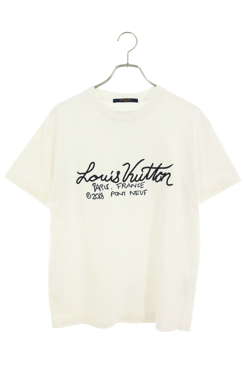 ルイヴィトン RM202M NPL HJY17W ロゴ刺繍クルーネックTシャツ メンズ S 40,294円