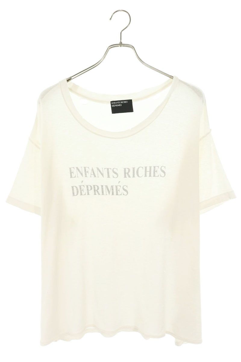アンファンリッシュデプリメ CLASSIC LOGO T-SHIRT ロゴプリントヴィンテージ加工Tシャツ メンズ XL