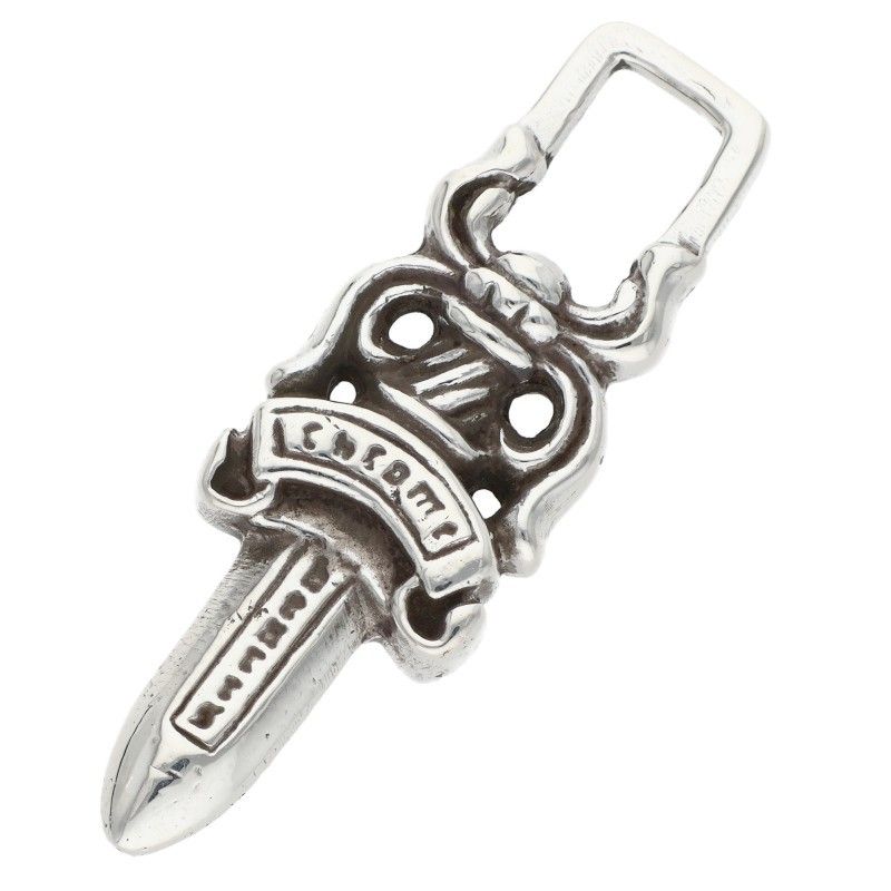 クロムハーツ #5DAGGER ZIP1/#5ダガーチャーム シルバーネックレストップ メンズ #5