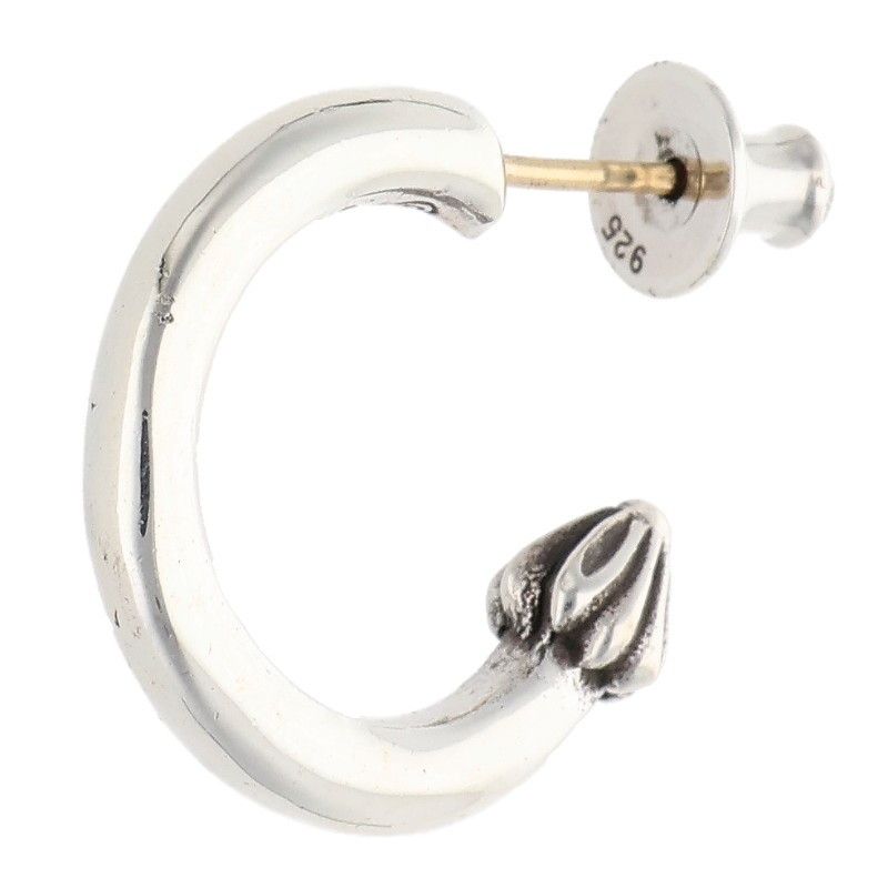 クロムハーツ HOOP PLAIN/プレーンフープ シルバーピアス メンズ
