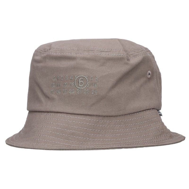 エムエムシックス 26SS SH0TC0010 ロゴ刺繍バケットハット レディース M
