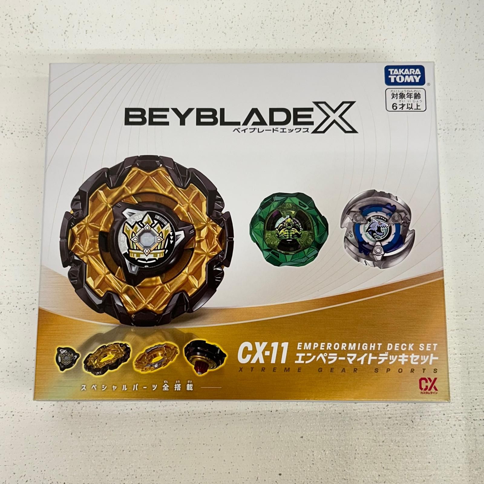 【イオン広店】 CX-11 エンペラーマイトデッキセット ベイブレードX BEYBLADE X 【724】
