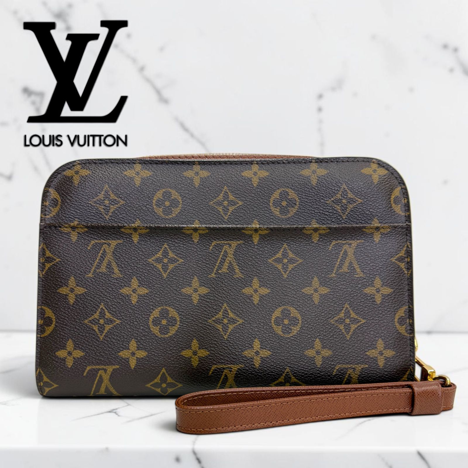 【美品】ルイヴィトン LOUIS VUITTON オルセー クラッチバッグ Orsay ClutchBag
