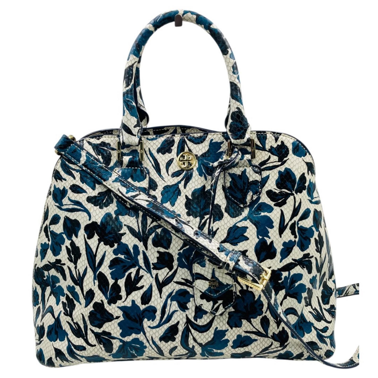 TORY BURCH ロビンソン パイソン 花柄 2way ハンド ショルダーバッグ 8,378円