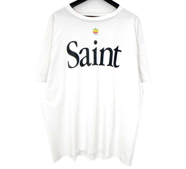 セントマイケル SAINT MICHAEL 23AW 【 HEART SAINT TEE SM A23 0000 005 】 ハートセイントフロント ロゴ プリント半袖 Tシャツ 52439