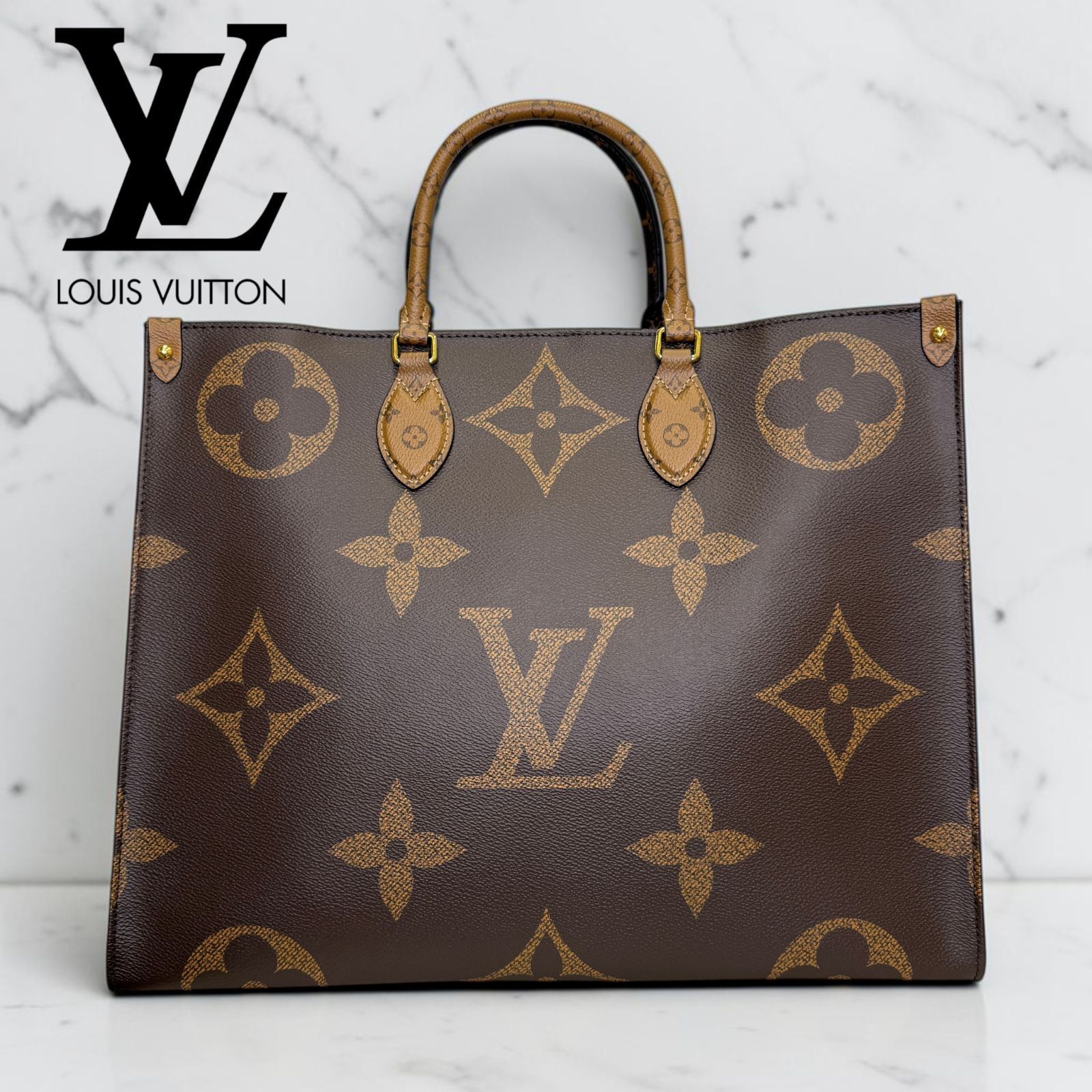 【美品】ルイヴィトン LOUIS VUITTON オンザゴーGM OntheGO GM TotoBag　トートバッグ　２WAY