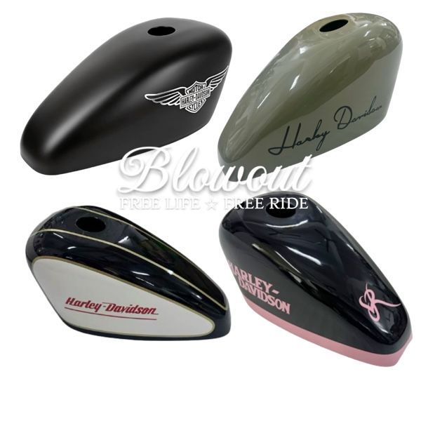 Blowout 2.1ガロン タンクカバー シェル XL1200X XL1200V 48 72 フレイムス スポーツスター フェアリング ハーレー クイックリリース