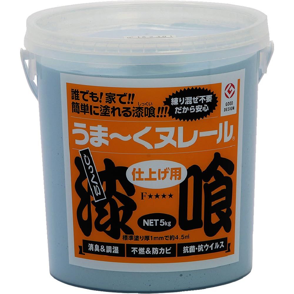 日本プラスター うま?くヌレール ５ｋｇ みず色 12UN10pms c7ab2ad2
