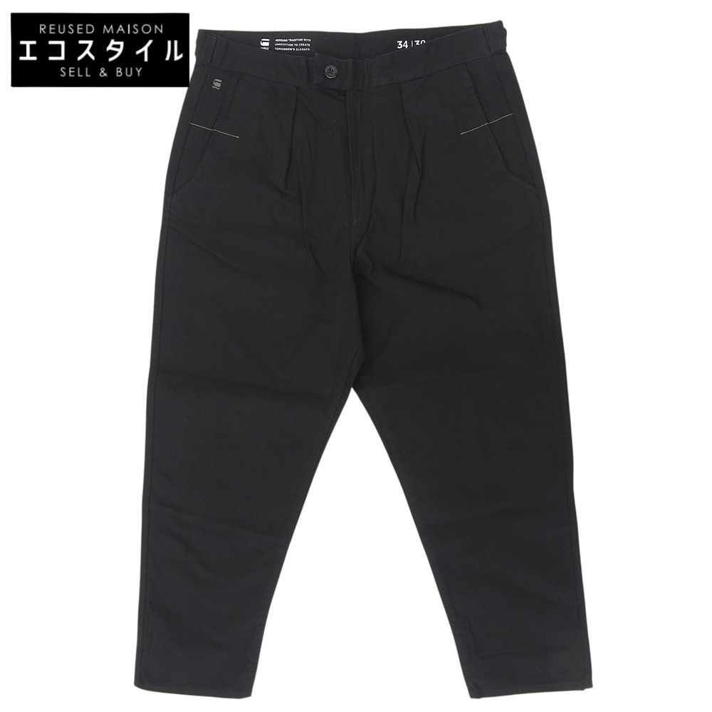 G-STAR RAW　ジースターロゥ　新品同様 WORKER CHINO RELAXED チノパンツ ボトムス メンズ ブラック 34/30　34/30