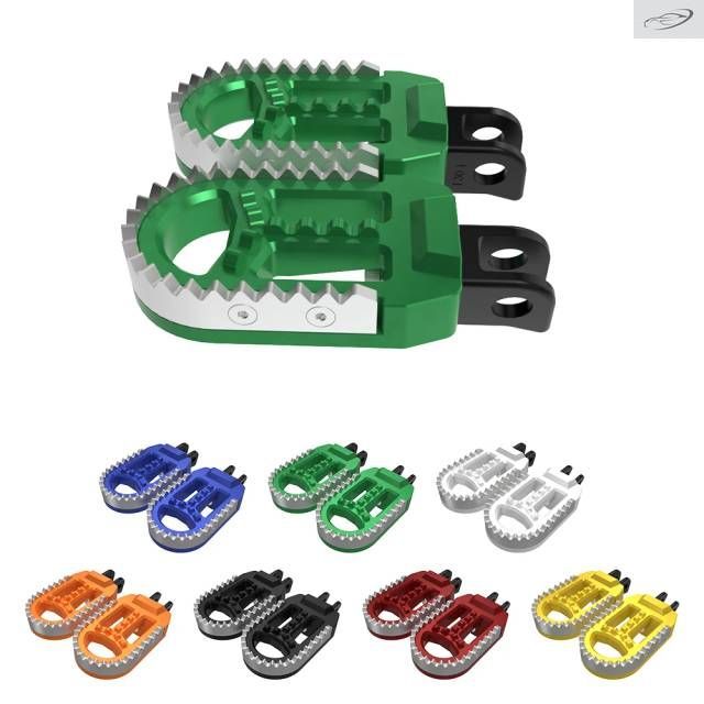 Motorcycle Kawasaki KLR650 1987-2017 2018 2022 2023 2024 Rotatable Footrest Footpegs Pedals Front Wide Foot Pegs