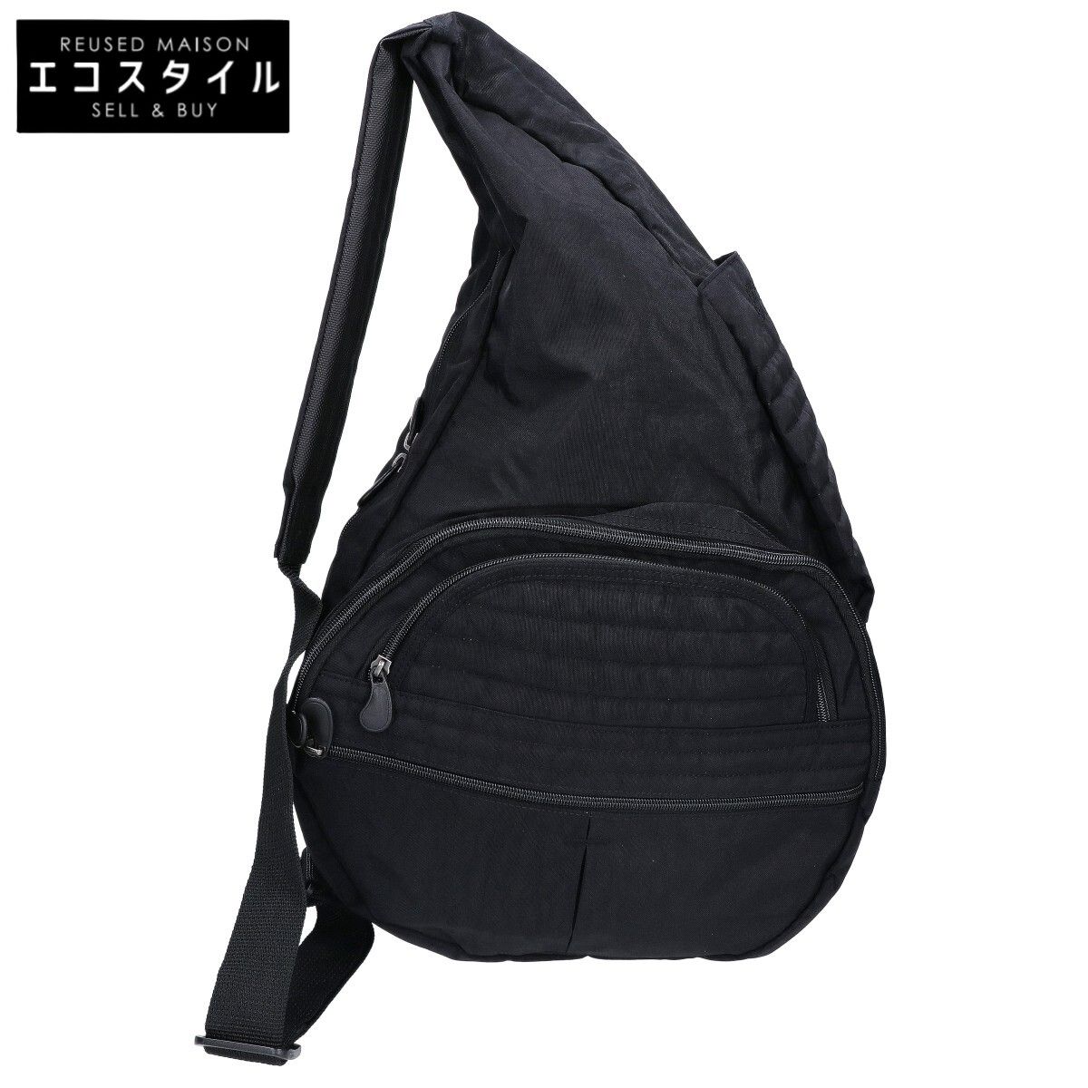 Healthy Back Bag　ヘルシーバックバッグ　テクスチャードナイロン しずく型デザイン