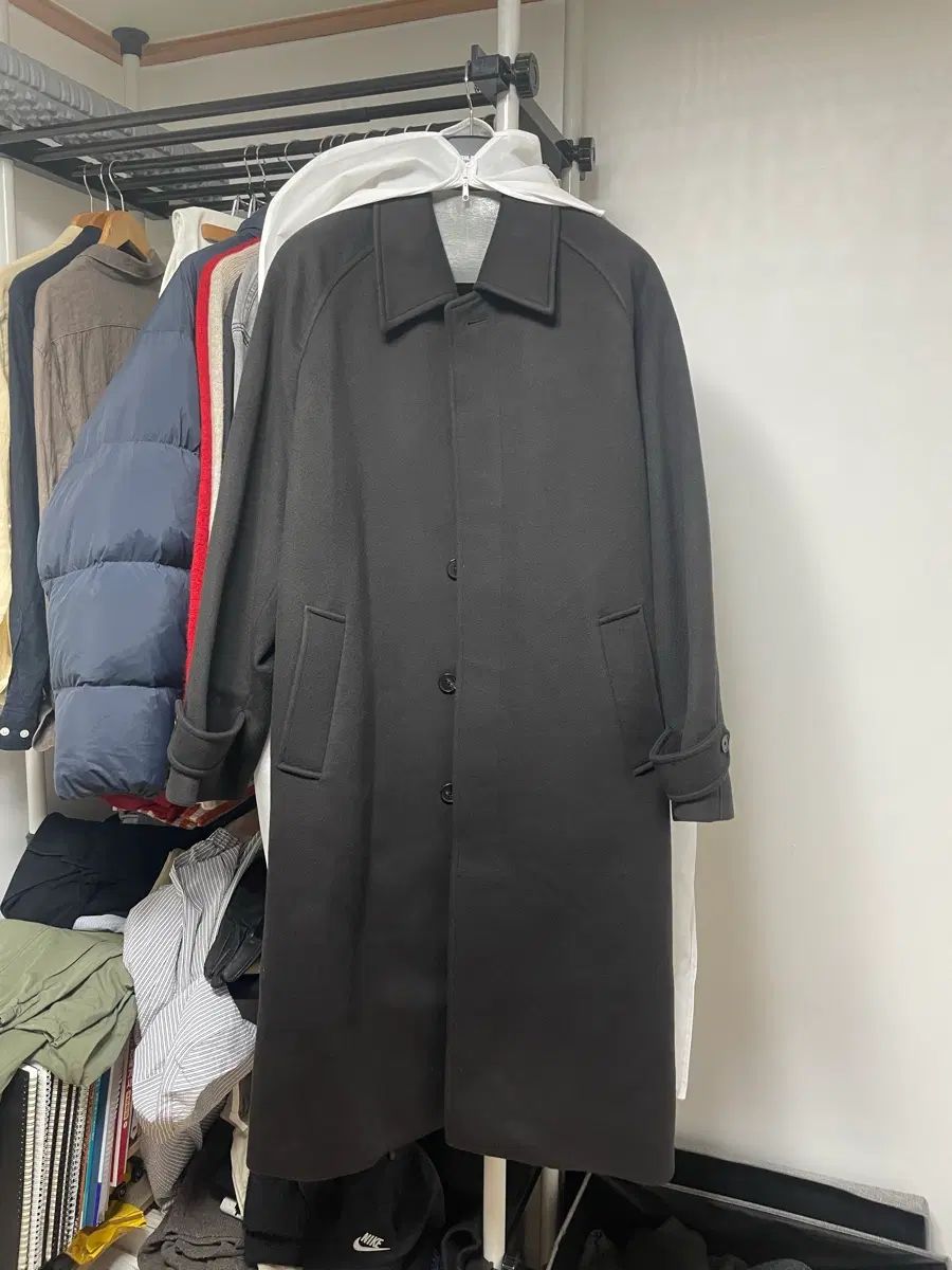 INSILENCE 麻 カシミア バルマカーン コート マッドグレー(L) 13,781円