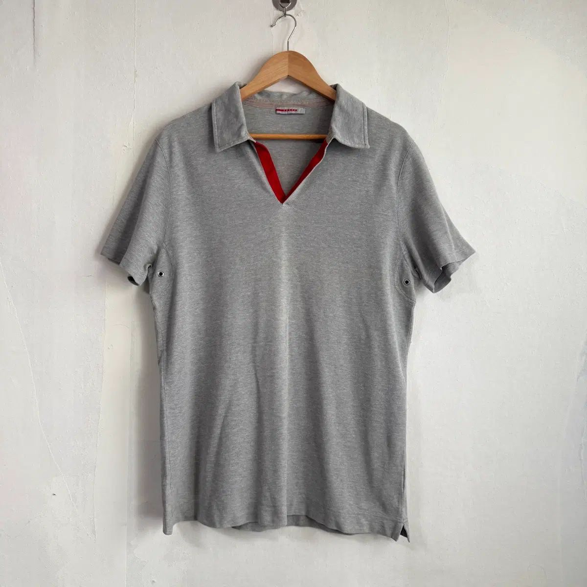 PRADA プラダ グレー 半袖 カラーTシャツ 100サイズ