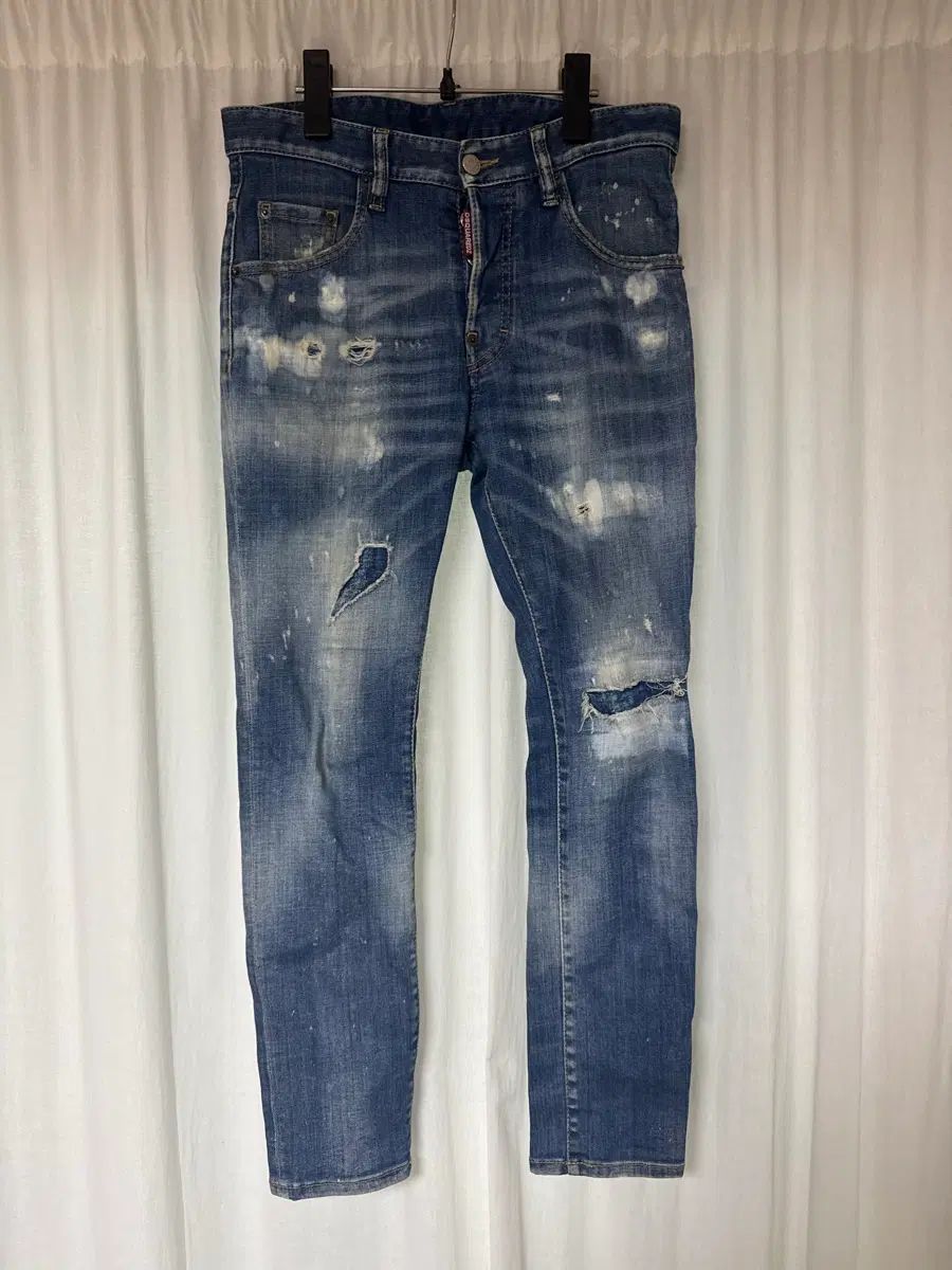 正規品 DSQUARED2 ウォッシュ ダメージ デニム 42 (定価 38万)