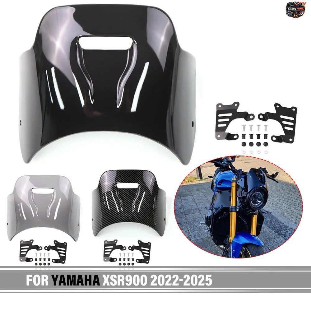 ヤマハ XSR900 XSR 900 2022 - 2025 用モーターサイクルウインドシールド ウインドスクリーン ブラケット付き フロントヘッドライトカウル 6,673円