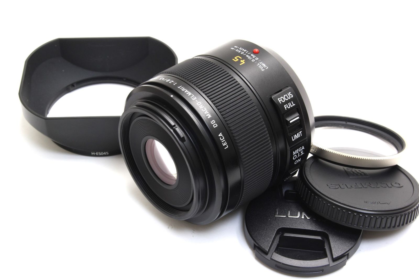A (美品) Panasonic LEICA DG MACRO-ELMARIT 45mm F2.8 ASPH. MFT 初期不良返品無料 8-19 25,760円