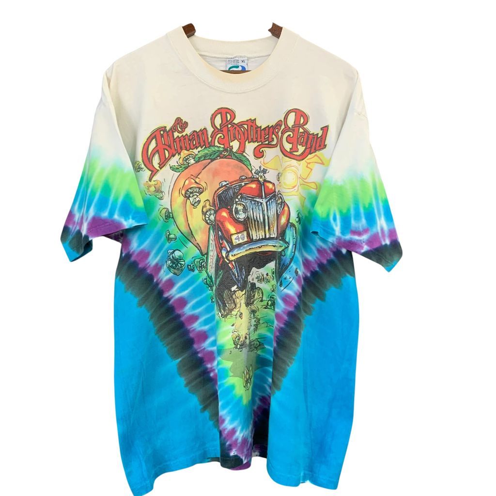 90s The Allman Brothers Band オールマン ブラザーズ バンド LIQUID BLUE リキッドブルー Tee T Shirt シャツ ツアー ロック ジャム バンド タイダイ T No.I1024