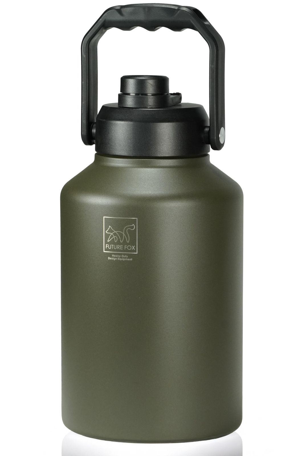 FUTUREFOX アイスコンテナ ジャグ 氷入れ キャンプ アウトドア 1.9L/3.8L (1ガロン (約3.8L)) | アウトドア用,真空二層構造,大容量,アウトドア,自然に馴染むオリーブカラー,サイト映え,取っ手が持ちやすい,直飲み 146ecba0