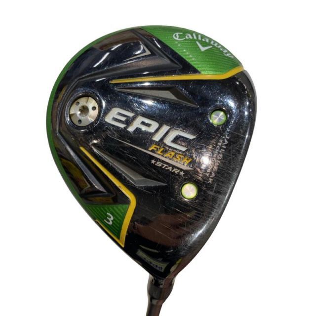 【中古】 キャロウェイ EPIC FLASH STAR 3W フェアウェイウッド FW Speeder EVOLUTION for CW(フェアウェイ) (フレックスS) メンズ 男性用 右利き 右用 Cランク ゴルフクラブ