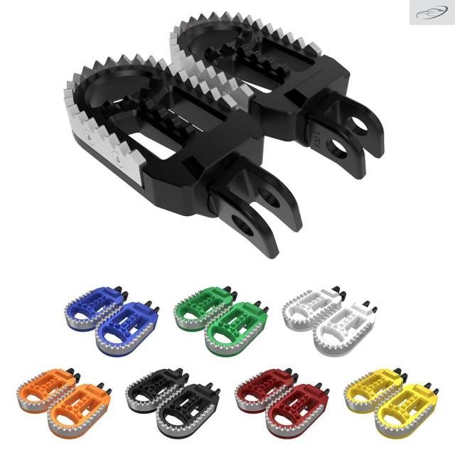 Motorcycle Front Wide Foot Pegs DR-Z125L DR200S DR-Z250 DR650 DR 650 1994-2024 Rotatable Footrest Footpegs Pedals