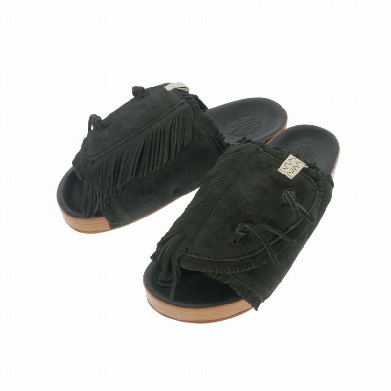 ビズビム VISVIM 26SS CHRISTO SHAMAN-FOLK クリストシャーマンフォーク サンダル 靴 M ブラック 黒 0126102002001