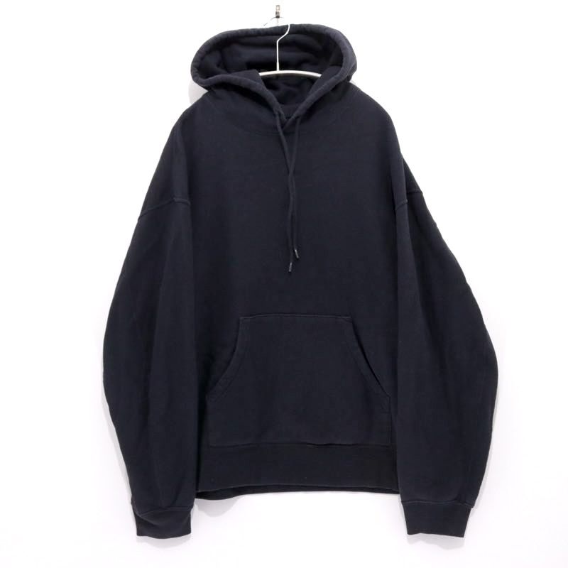 【中古B】メンズ L アンユーズド UNUSED 13.5oz スウェット フーディー プルオーバー パーカー ブラック BLACK US1493 黒