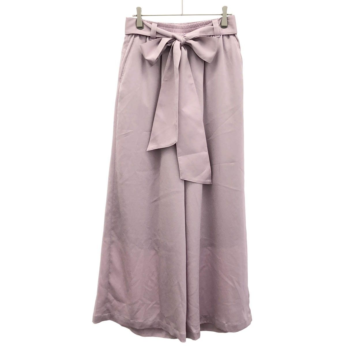 HYKE ハイク 24AW HAMMER SATIN WIDE LEG PANTS ハンマーサテンワイドレッグパンツ 242-13311 ピンクラベンダー系 3 8,360円