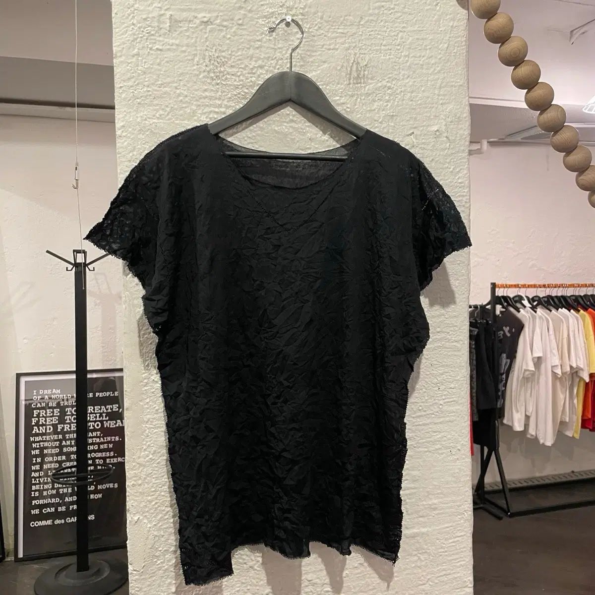 ISSEY MIYAKE イッセイミヤケ シャーリング加工 半袖Tシャツ