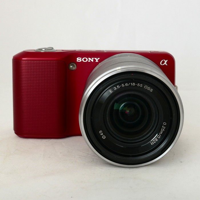 【中古】(ソニー) SONY NEX-3 レッド+E18-55/3.5-5.6