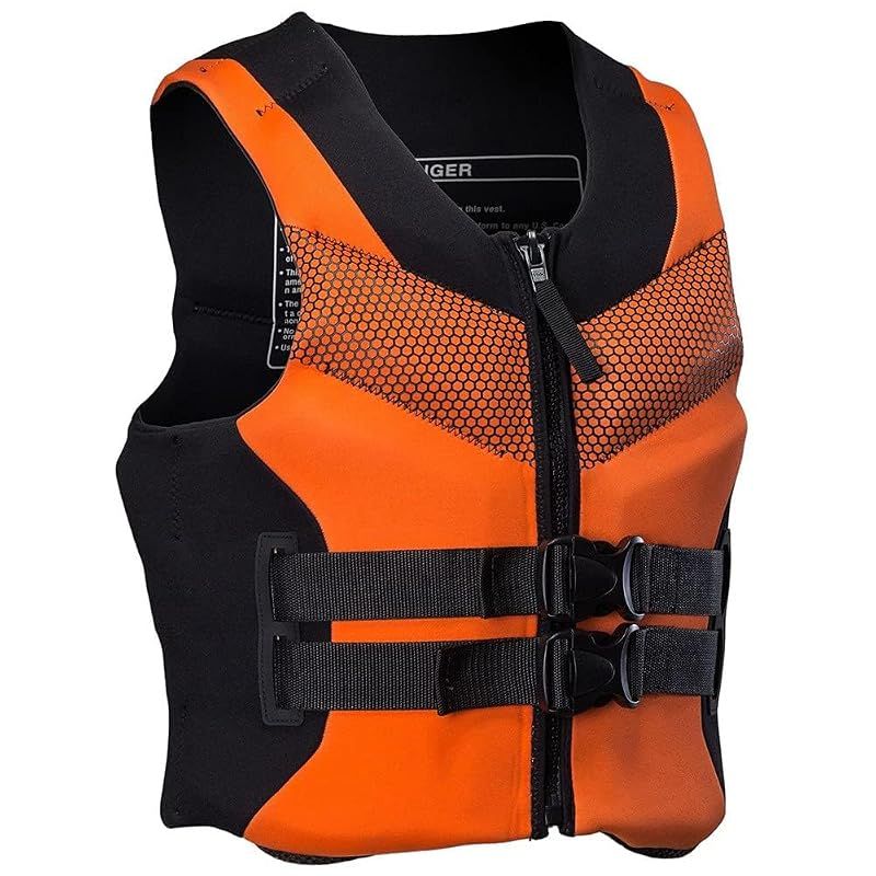 【新品】 MORGEN SKY ライフジャケット フローティングベスト CE認証 フィッシングベスト V5013 (オレンジ, 4XL) 6,698円