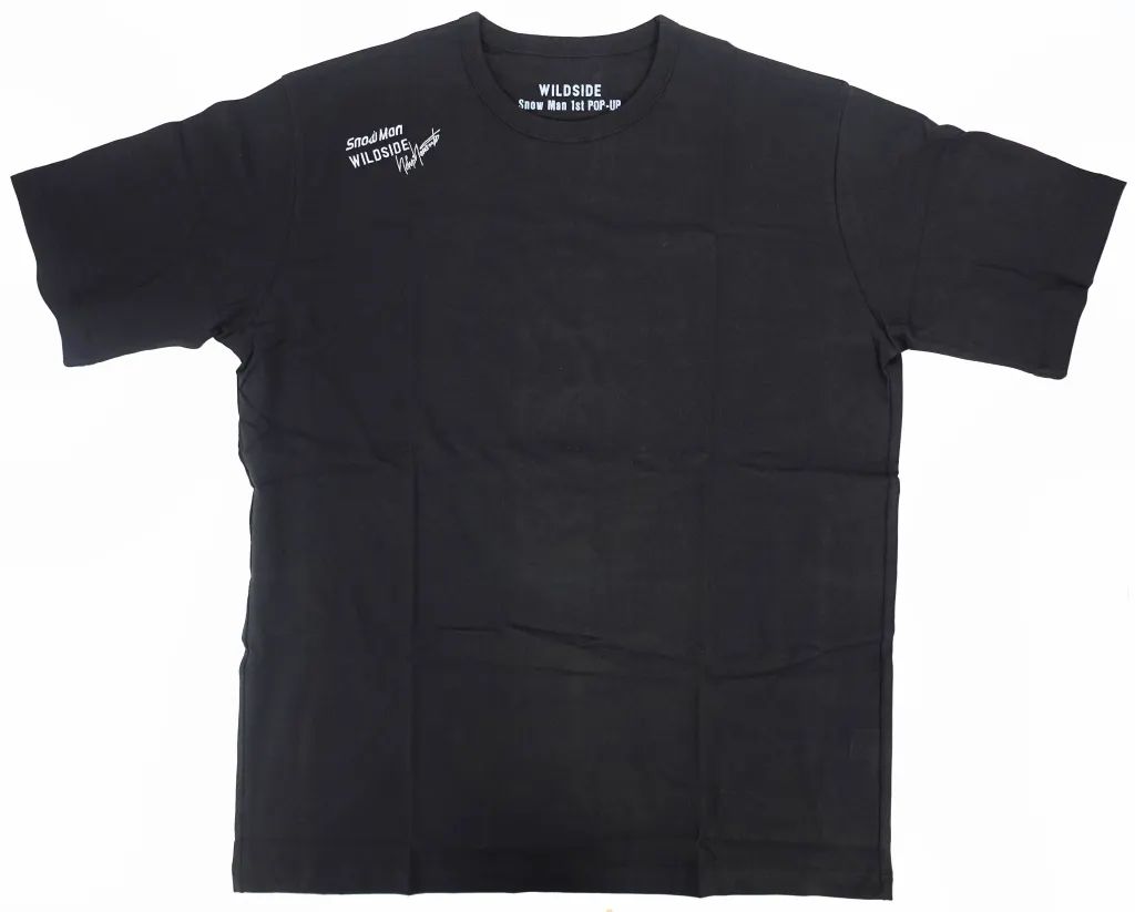 【中古】Tシャツ Snow Man WILDSIDE×Snow Man Tシャツ(日本限定版) ブラック XLサイズ 「Snow Man 1st POP-UP」