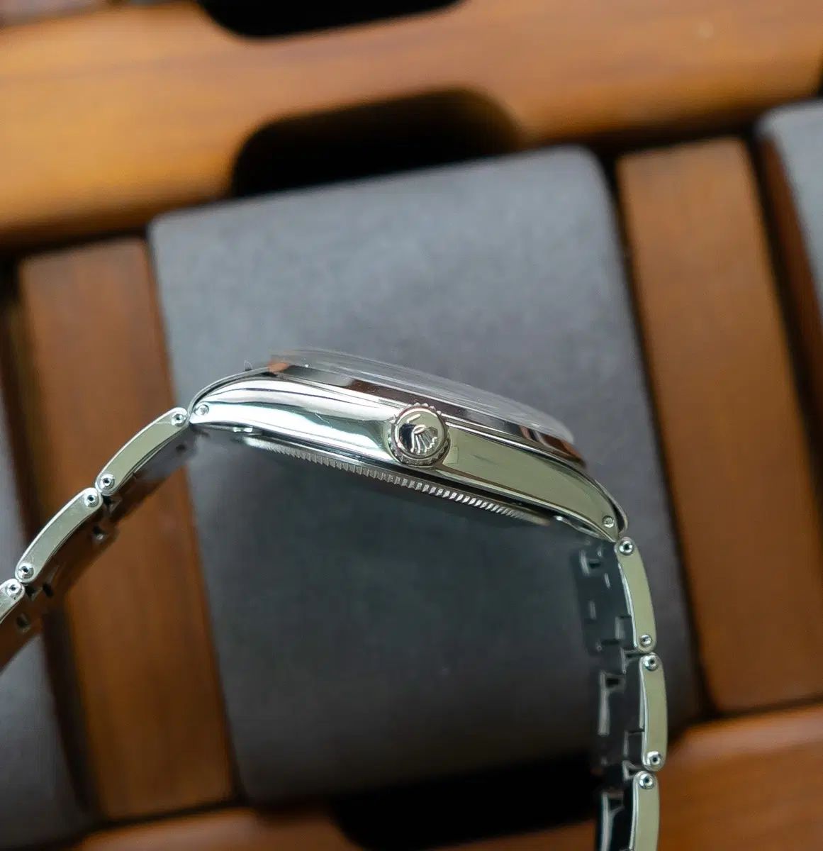 ROLEX ロレックス オイスター パーペチュアル エアキング 5500 シルバー ヴィンテージ 腕時計