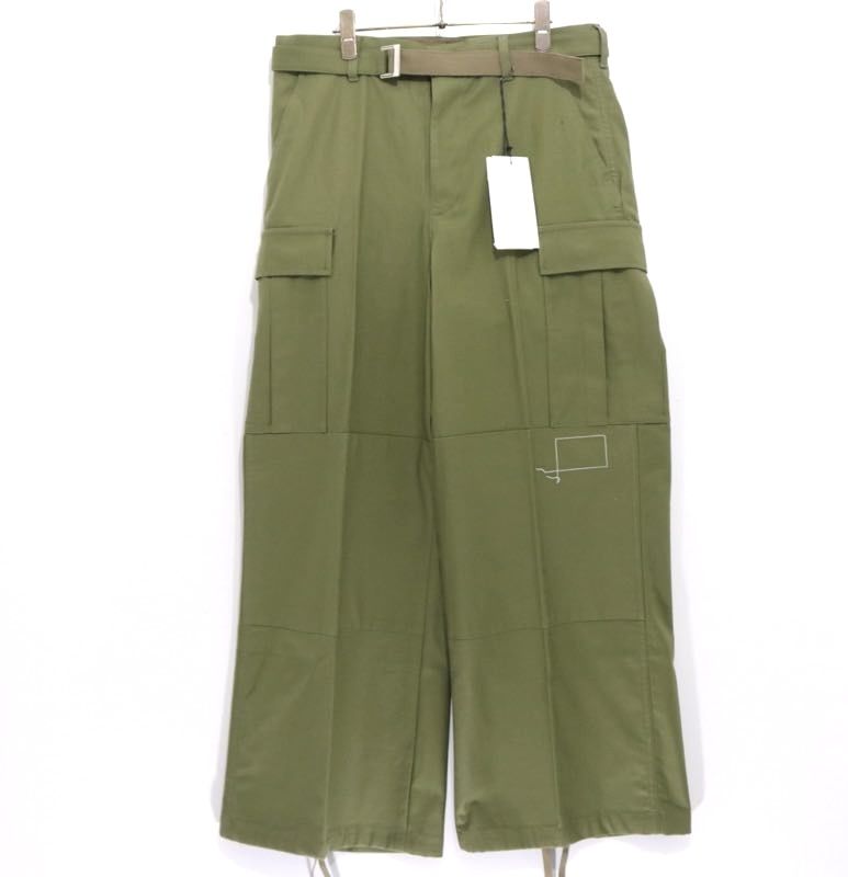 【新品】メンズ L [3] サカイ sacai ダブルタップス WTAPS 25SS コットン バックサテン パンツ カーゴパンツ Khaki 25-03695M WTAPS Cotton Back Satin Pants カーキ ミリタリー