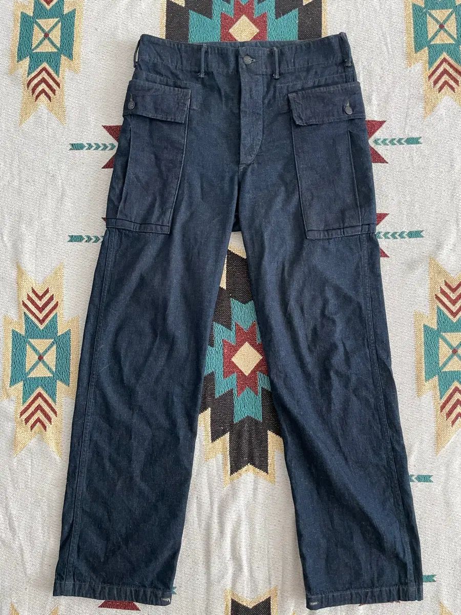 RRL ペニーモア コットン リネン カーゴパンツ