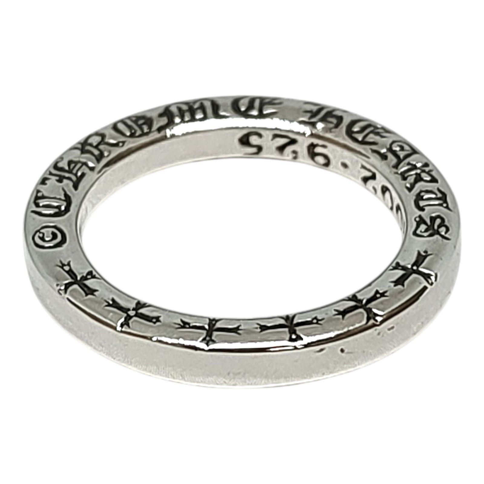 Chrome Hearts クロムハーツ 3mm SPACER NTFL スペーサーノットトゥルーファッキンラブ リング インボイスコピー有 6号 シルバー ユニセックス