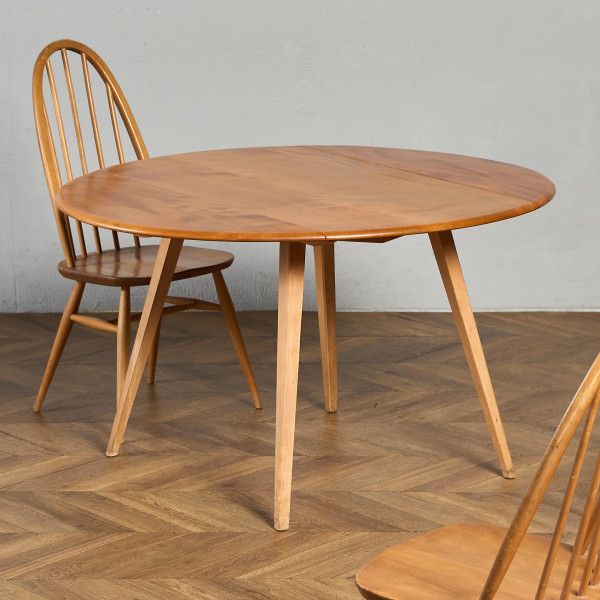 テーブル イギリス エルム アーコール ERCOL ヴィンテージ バタフライテーブル ブルーラベル バタフライ 英国 ドロップリーフ 拡張 伸長式 ダイニング #99377 85,250円