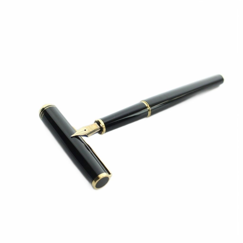 パイロット PILOT 14K-585 万年筆 文房具 ロゴ 筆記未確認 黒 ブラック