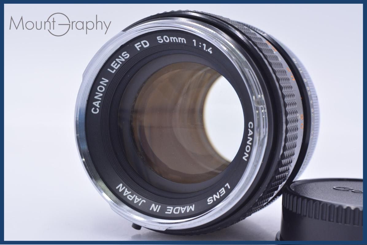 【動作保証】 キヤノン Canon FD 50mm F1.4 後キャップ付 同梱無料 #my927