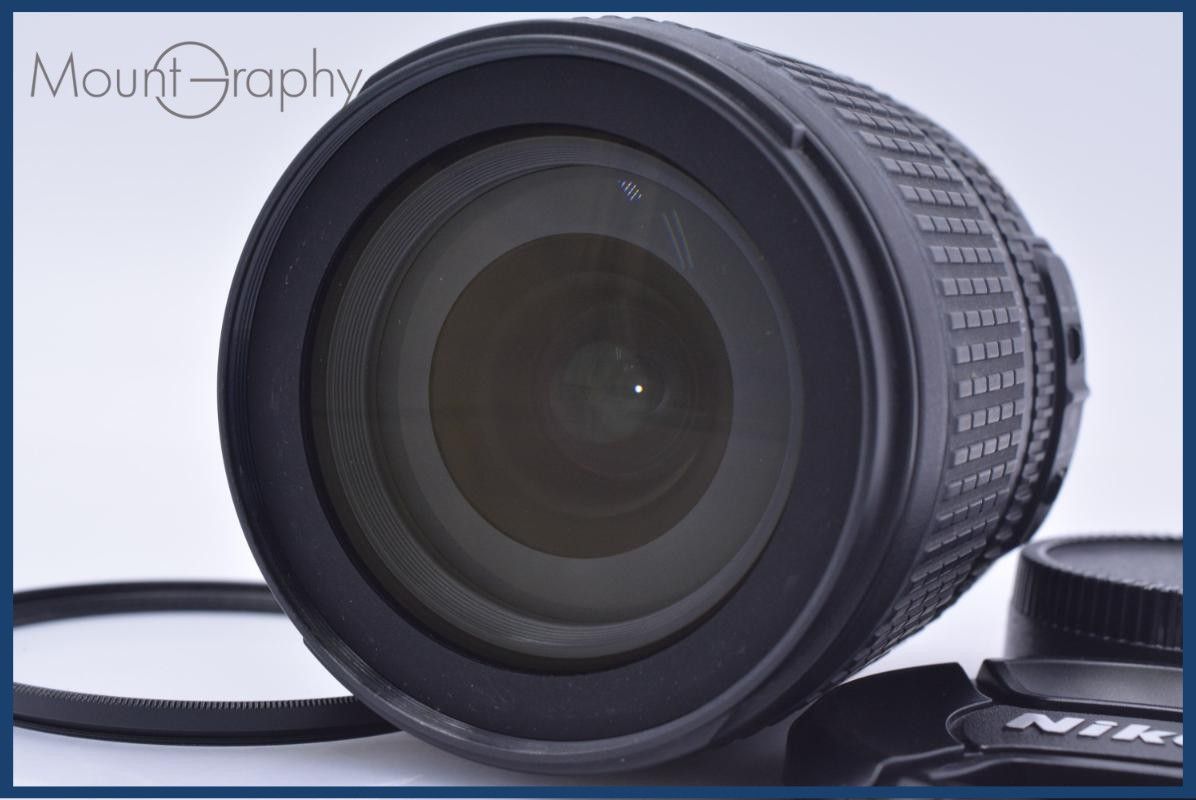 【動作保証】 ニコン Nikon AF-S DX NIKKOR 18-105mm F3.5-5.6 G ED VR 前後キャップ&レンズフィルター付 同梱無料 #my972