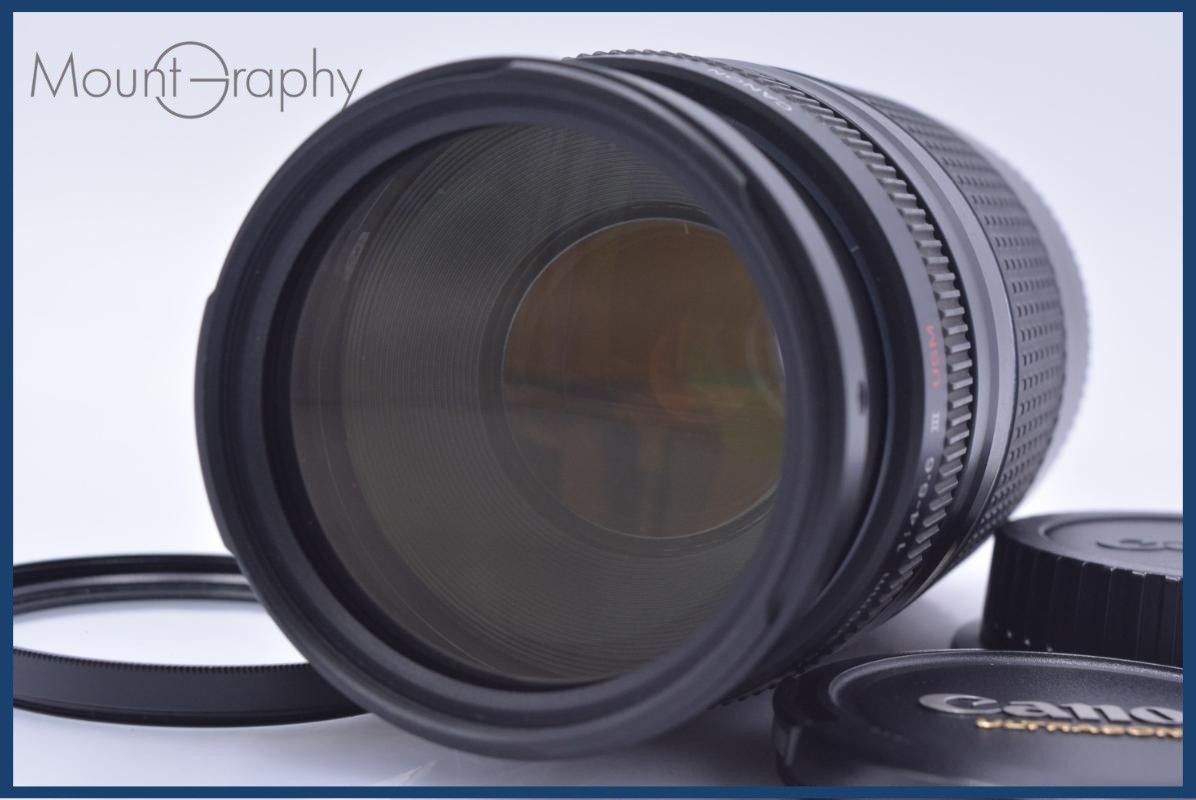 【美品・動作保証】 キヤノン Canon EF 75-300mm F4-5.6 III USM 前後キャップ&レンズフィルター付 同梱無料 #my997