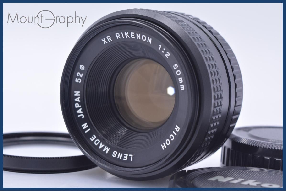 【動作保証】 リコー RICOH XR RIKENON 50mm F2 前後キャップ&レンズフィルター付 ペンタックスK用(MF) 同梱無料 #my1007 10,079円