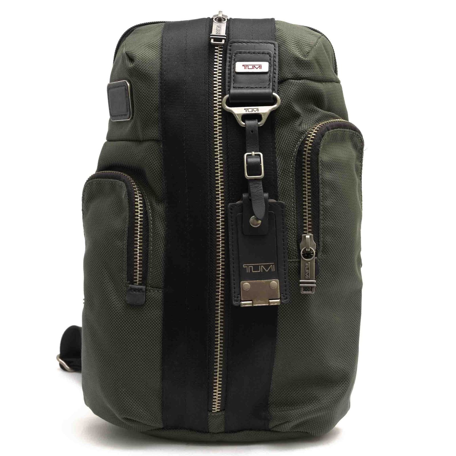 トゥミ／TUMI バッグ ショルダーバッグ 鞄 メンズ 男性 男性用 ナイロン レザー 革 本革 オリーブ カーキ 22318SPH ALPHA BRAVO アルファ ブラヴォ モントレー スリング ボディバッグ 肩掛け ワンショルダーバッグ