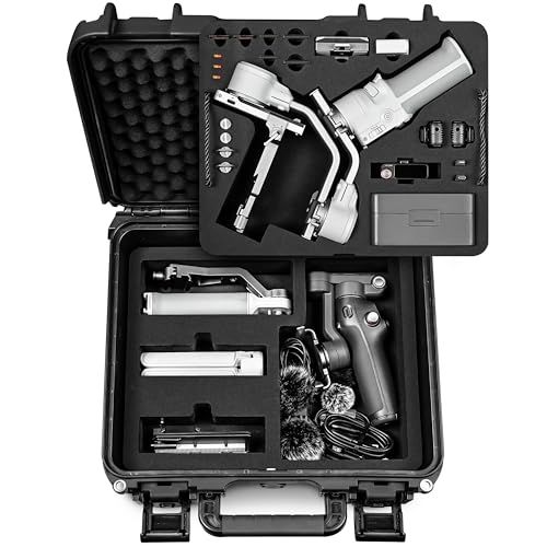 Lekufee 防水ハードキャリングケース DJI RS 4 Mini、コンボ、ジンバルスタビライザー、DJI Mic 3、DJI Mic Mini、DJI Mic 2、DJI Mic その他のアクセサリー用（ケースのみ）ym ef2b838d