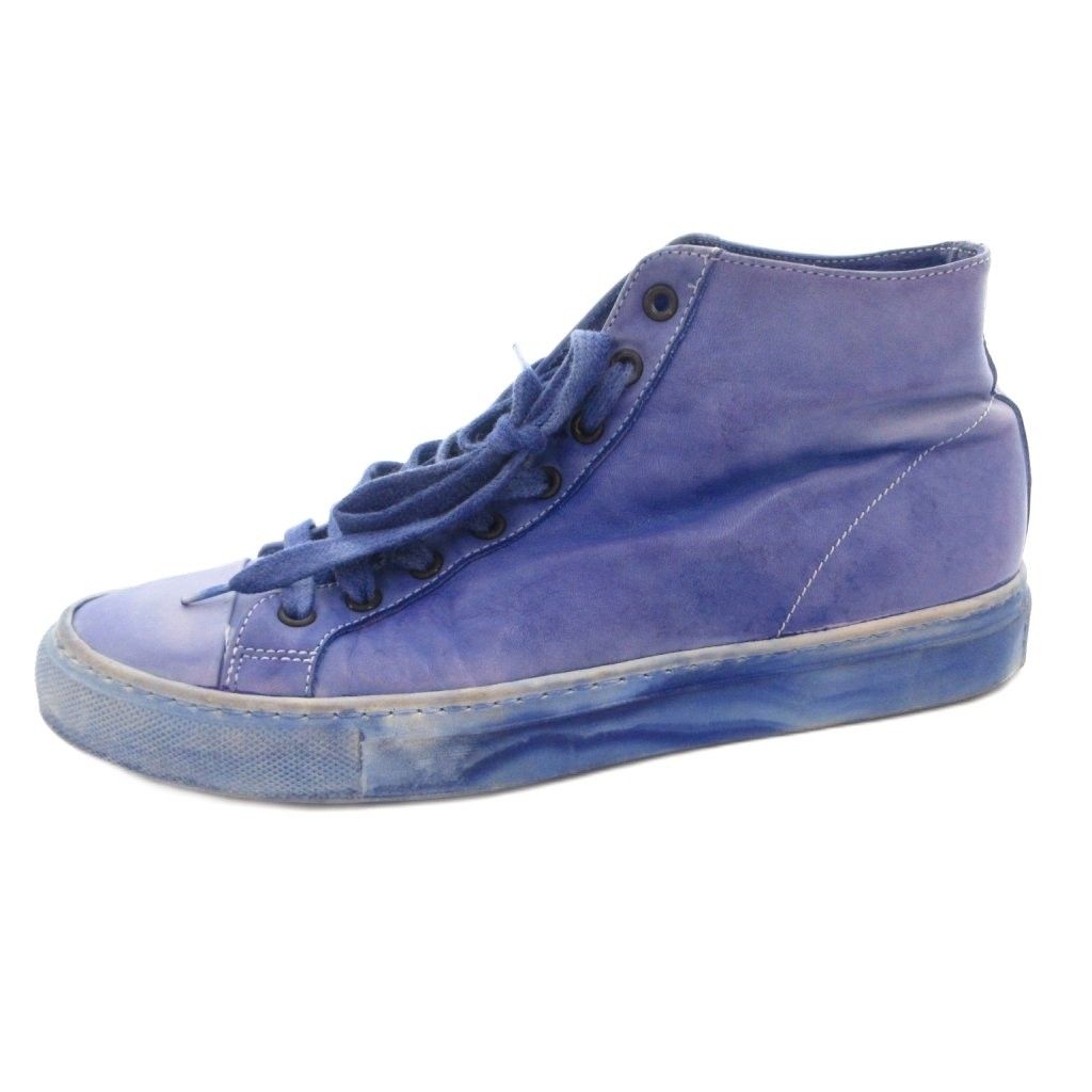 Giorgio Brat GIORGIO BRATO Sneaker Shoes High Cut Leather 37 Blue Blue/FF ■GY64
